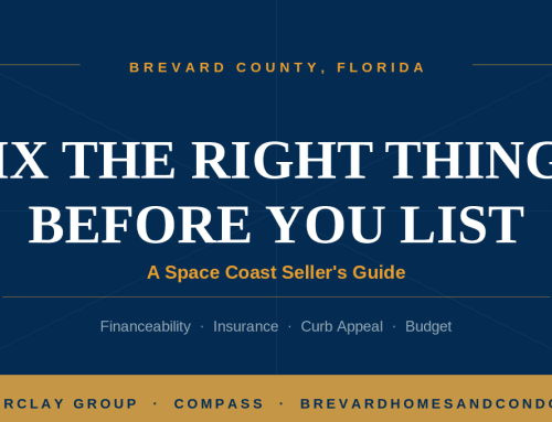 Pre-Listing Home Repairs: A Space Coast Seller’s Guide to What Actually Pays Off