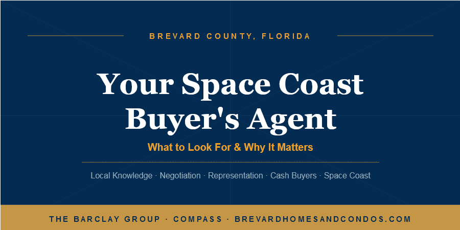 Space Coast buyer's agent Andy Barclay with The Barclay Group at Compass serving buyers across Brevard County Florida